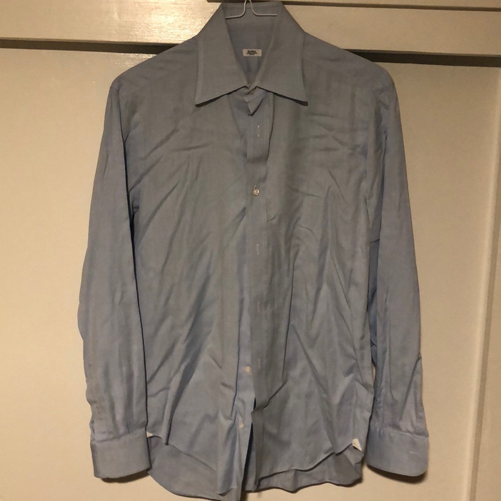 Men’s Light Blue Button Down shirt by Barba Napoli